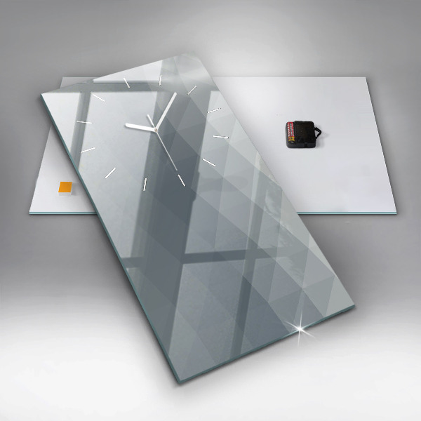 Orologio verticale Astrazione grigia