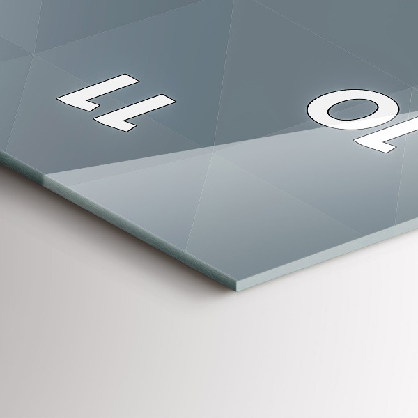 Orologio verticale Astrazione grigia