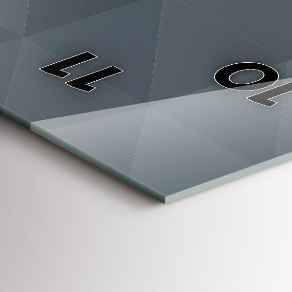 Orologio verticale Astrazione grigia