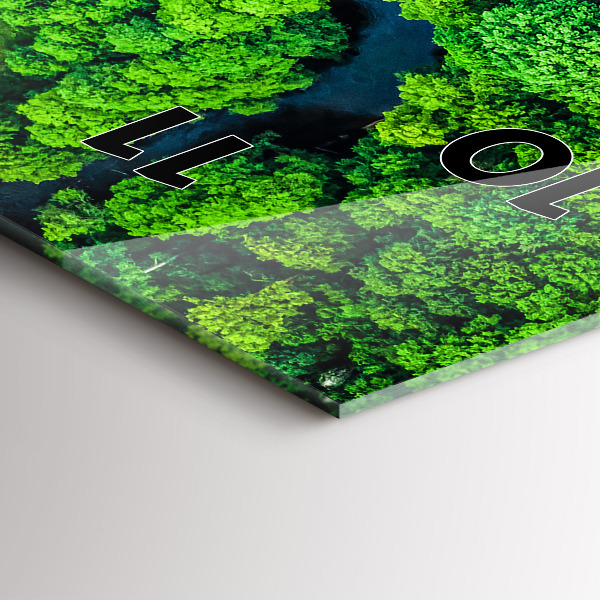 Orologio verticale Fiume nella foresta