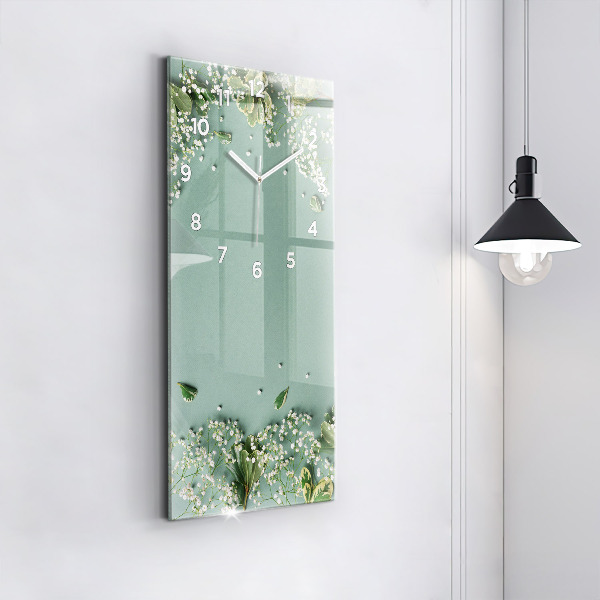 Orologio verticale Fiori delicati