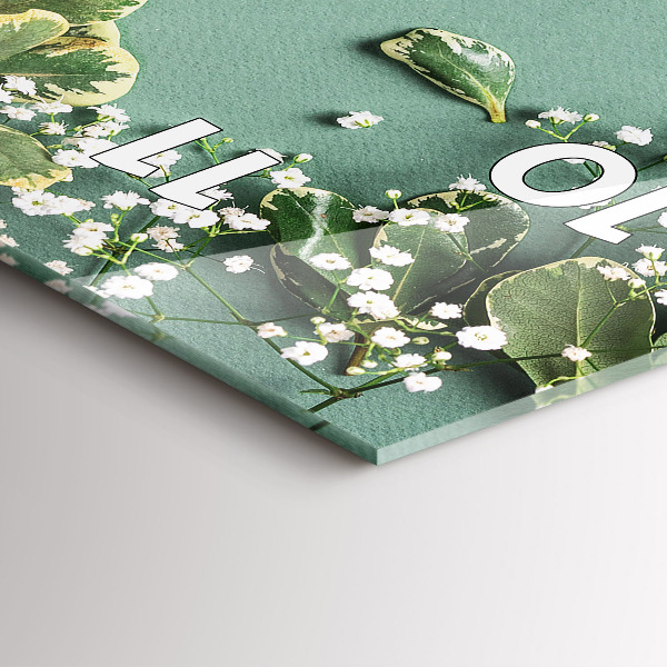 Orologio verticale Fiori delicati