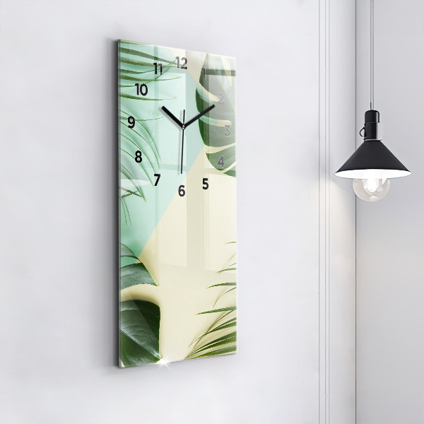 Orologio verticale Foglie di Monstera