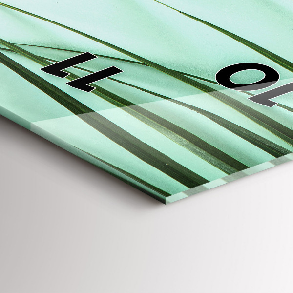 Orologio verticale Foglie di Monstera