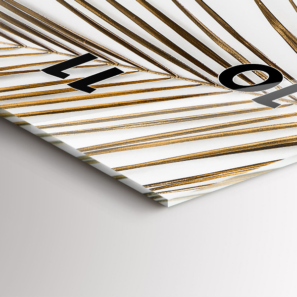 Orologio verticale Foglie tropicali