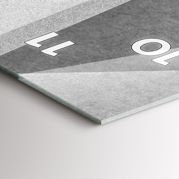 Orologio verticale Astrazione geometrica grigia