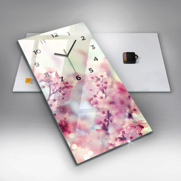 Orologio verticale Fiori primaverili