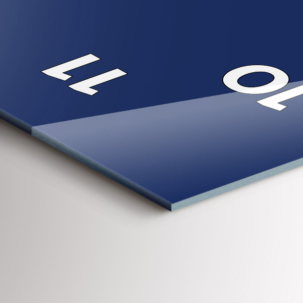 Orologio verticale in vetro Colore blu navy