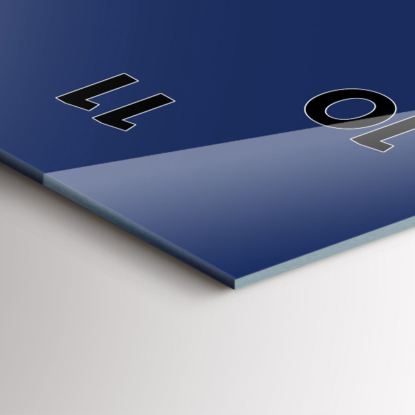 Orologio verticale in vetro Colore blu navy