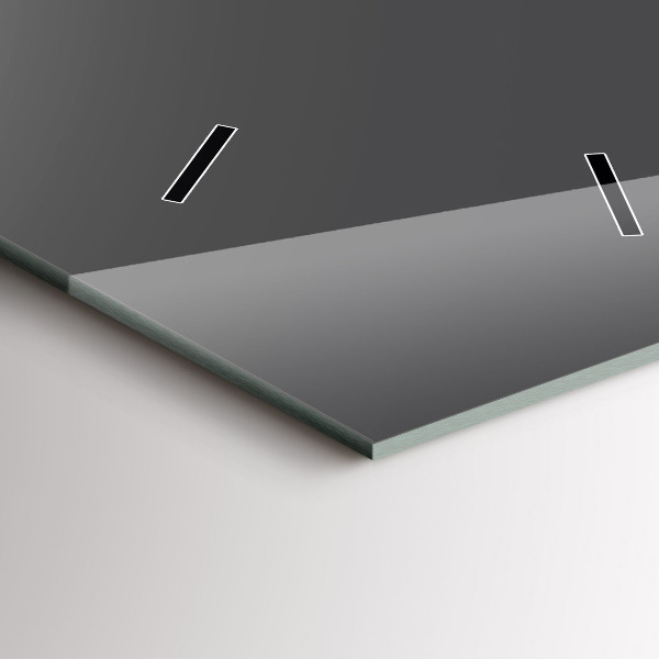 Orologio verticale in vetro Colore grigio