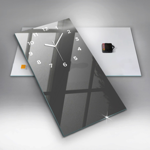Orologio verticale in vetro Colore grigio