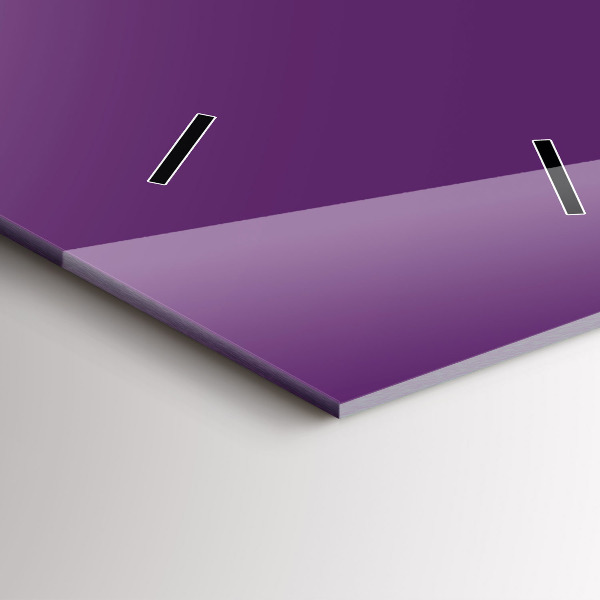 Orologio verticale in vetro Viola