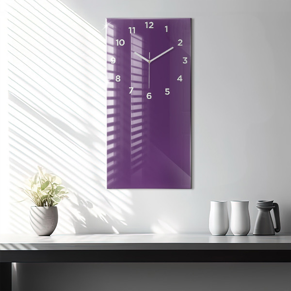 Orologio verticale in vetro Viola