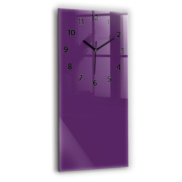 Orologio verticale in vetro Viola