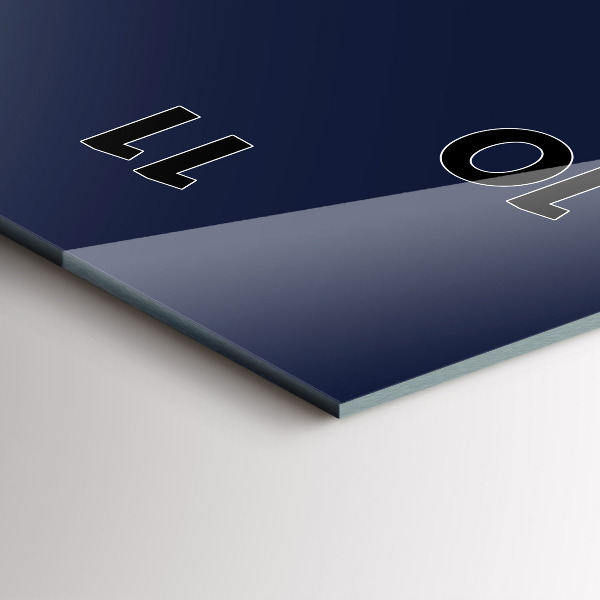 Orologio verticale in vetro Colore blu navy scuro