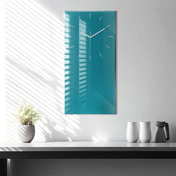 Orologio verticale in vetro Colore del mare