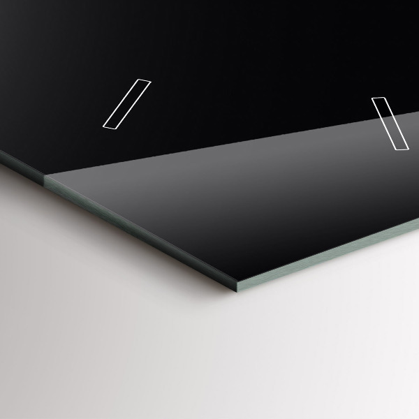 Orologio verticale in vetro Colore nero