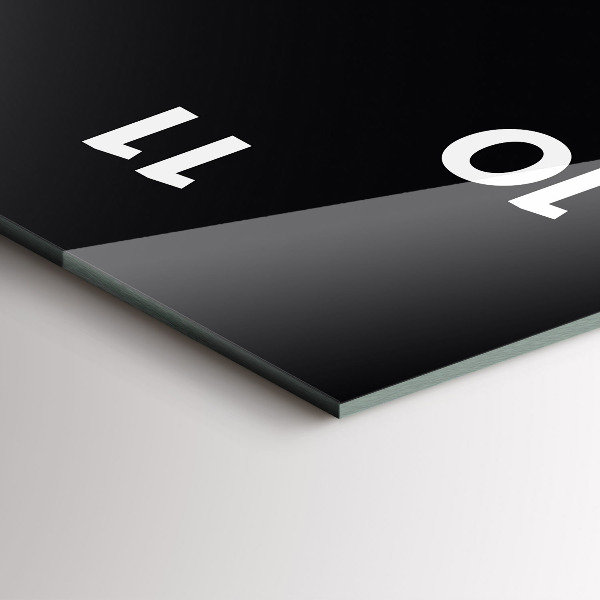 Orologio verticale in vetro Colore nero