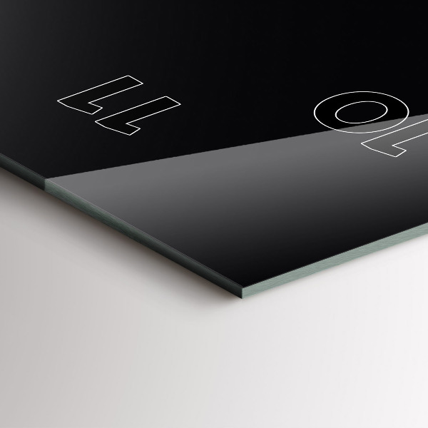 Orologio verticale in vetro Colore nero