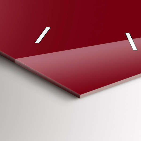 Orologio verticale in vetro Colore bordeaux