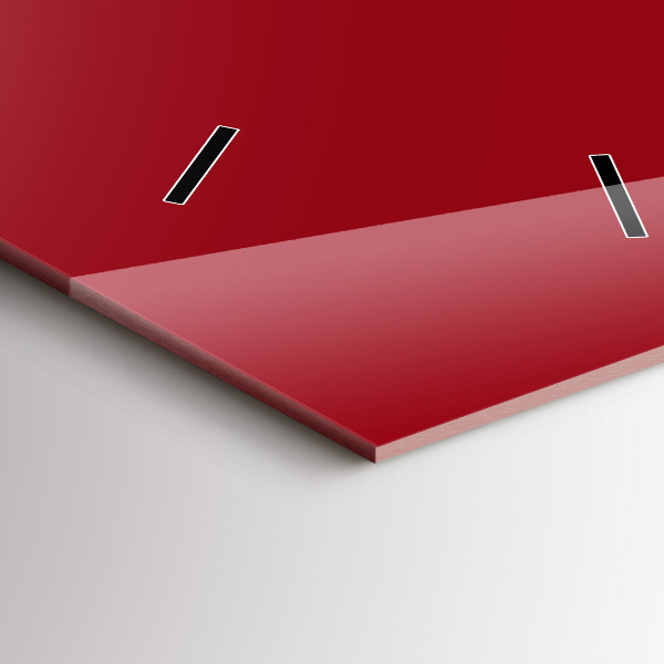 Orologio verticale in vetro Colore rosso