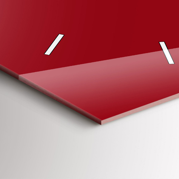 Orologio verticale in vetro Colore rosso