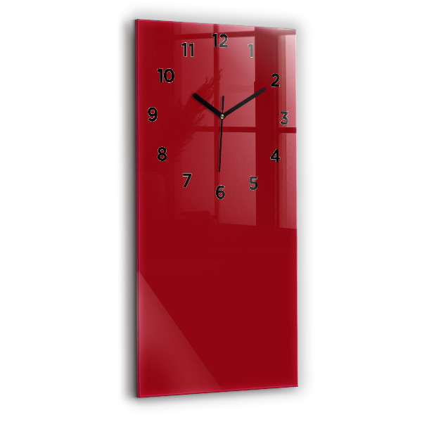 Orologio verticale in vetro Colore rosso