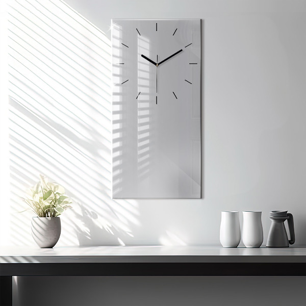 Orologio verticale in vetro Colore grigio chiaro