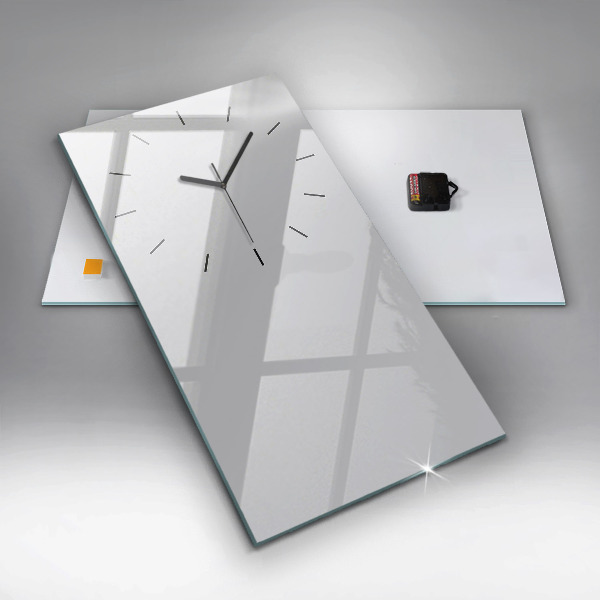 Orologio verticale in vetro Colore grigio chiaro