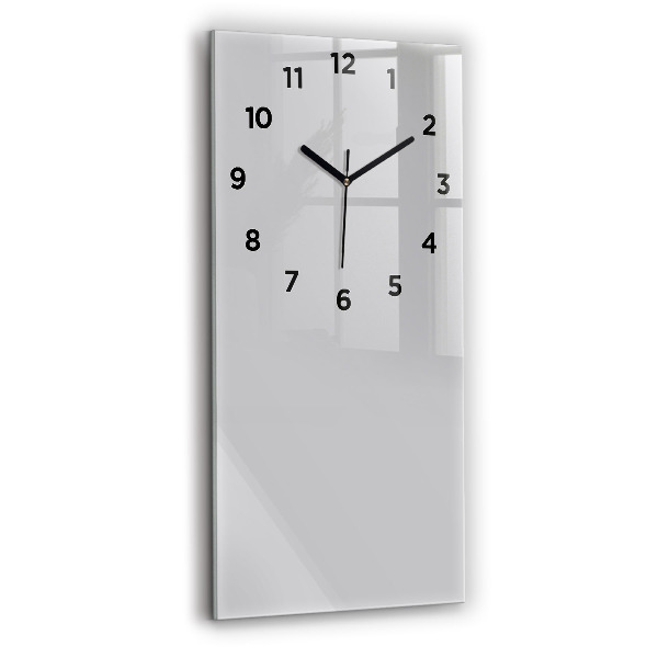 Orologio verticale in vetro Colore grigio chiaro