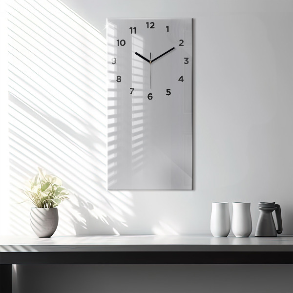 Orologio verticale in vetro Colore grigio chiaro