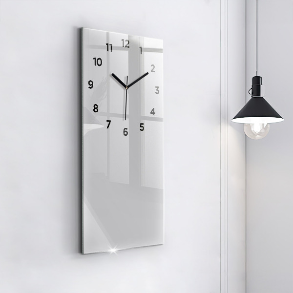 Orologio verticale in vetro Colore grigio chiaro