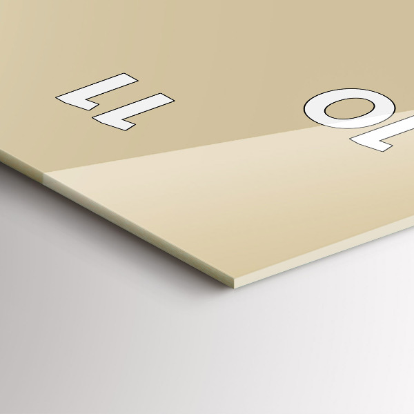 Orologio verticale in vetro Colore beige