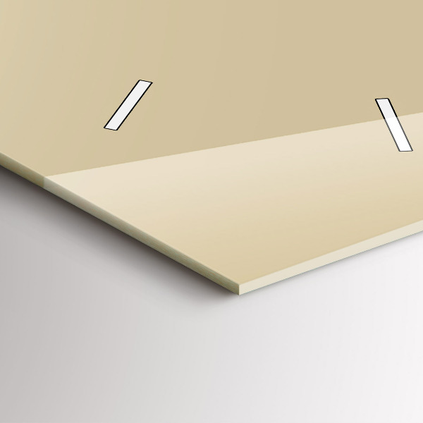 Orologio verticale in vetro Colore beige