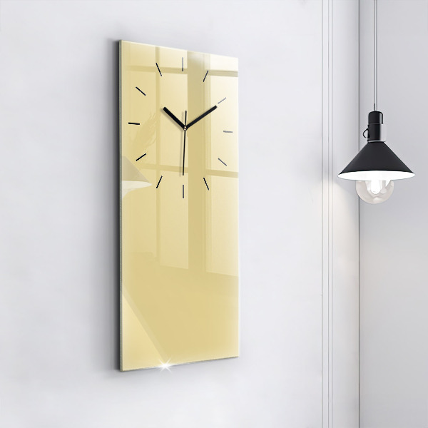 Orologio verticale in vetro Colore crema