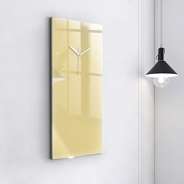 Orologio verticale in vetro Colore crema