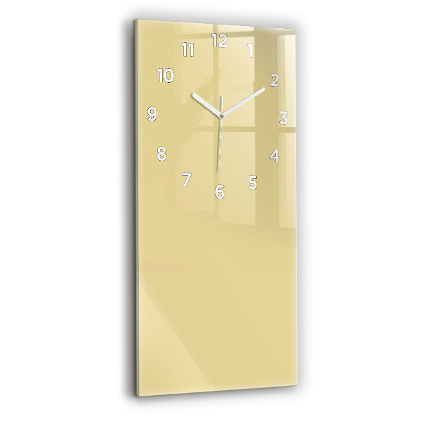 Orologio verticale in vetro Colore crema