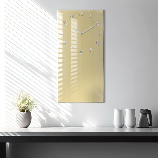 Orologio verticale in vetro Colore crema