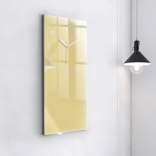 Orologio verticale in vetro Colore crema