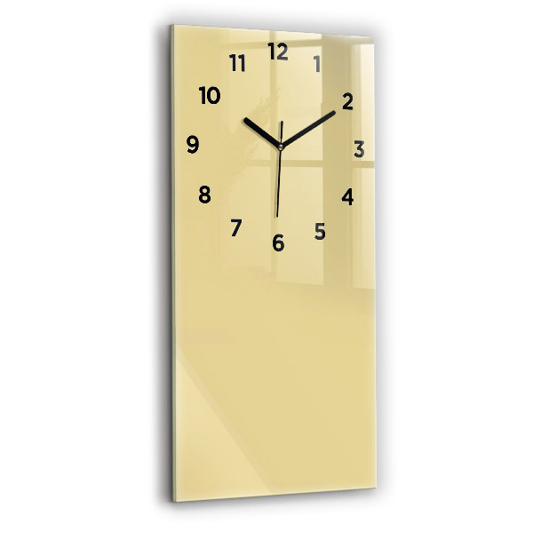Orologio verticale in vetro Colore crema