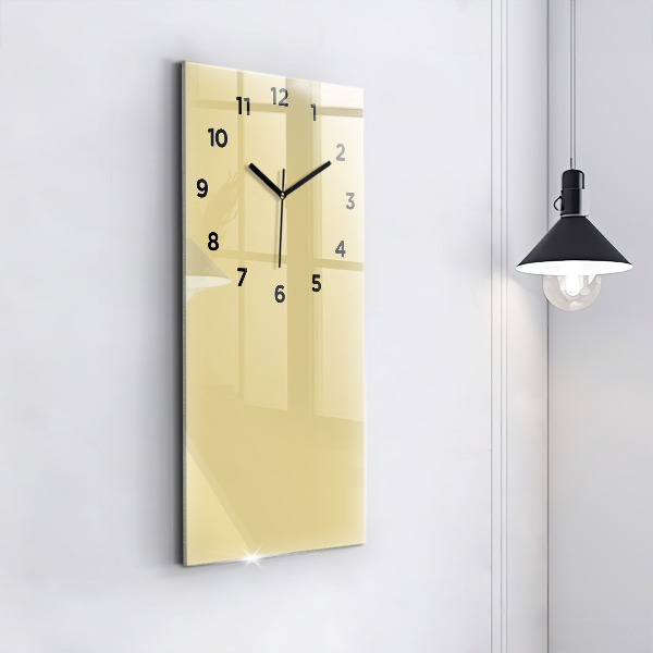 Orologio verticale in vetro Colore crema