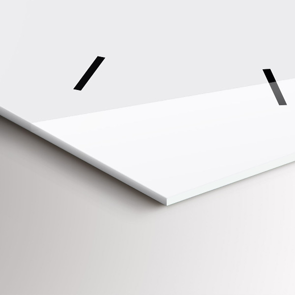 Orologio verticale in vetro Colore bianco scuro