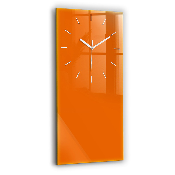 Orologio verticale in vetro Colore arancione