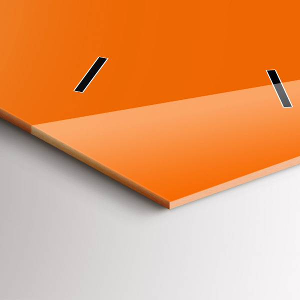 Orologio verticale in vetro Colore arancione