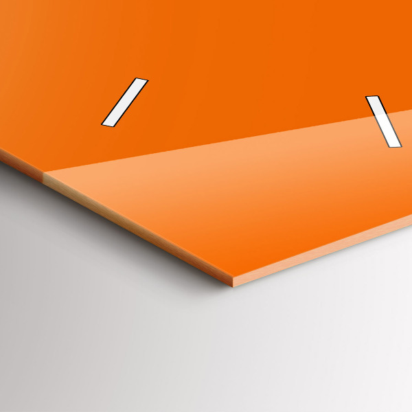 Orologio verticale in vetro Colore arancione