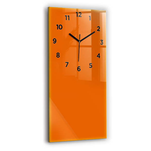 Orologio verticale in vetro Colore arancione