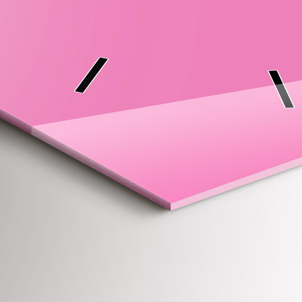 Orologio verticale in vetro Colore rosa