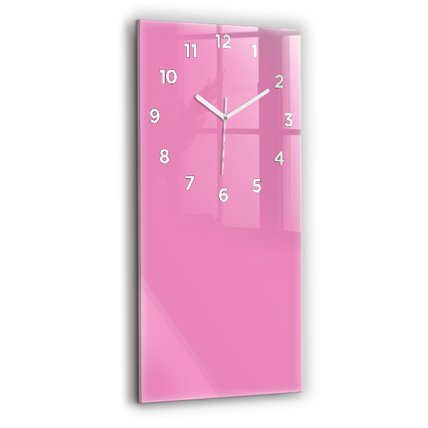 Orologio verticale in vetro Colore rosa
