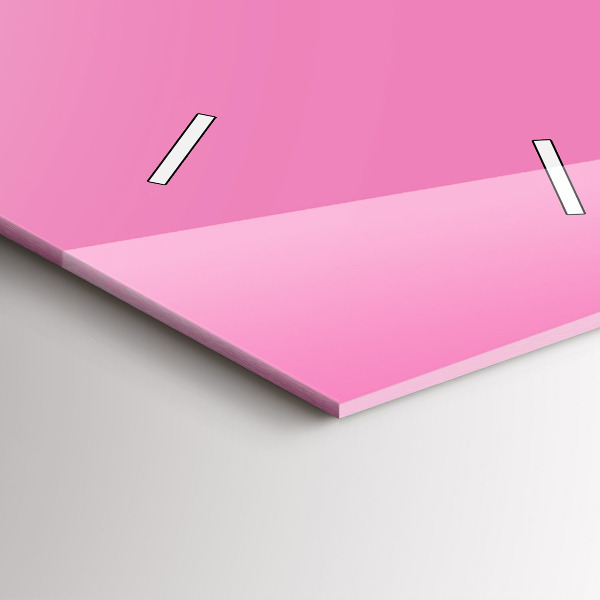 Orologio verticale in vetro Colore rosa