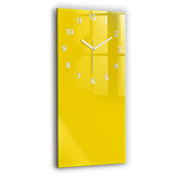 Orologio verticale in vetro Colore giallo chiaro